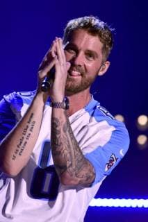 June 8, 2018 - Nashville, Tennessee, U.S. - 07 June 2018 - Nashville, Tennessee - Brett Young. 2018 CMA Music Festival Nightly Concert held at Nissan Stadium. Photo Credit: Dara-Michelle AdMedia Nashville U.S. - ZUMAa123 20180608_zaa_a123_360 Copyright: xDara-MichelleAdmediax