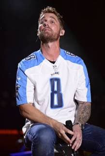 June 8, 2018 - Nashville, Tennessee, U.S. - 08 June 2018 - Nashville, Tennessee - Brett Young. 2018 CMA Fest Nightly Concert held at Nissan Stadium. Photo Credit: AdMedia Nashville U.S. - ZUMAa123 20180608_zaa_a123_451 Copyright: xLauraxFarrx