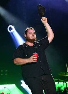 June 8, 2018 - Nashville, Tennessee, U.S. - 08 June 2018 - Nashville, Tennessee - Luke Combs. 2018 CMA Fest Nightly Concert held at Nissan Stadium. Photo Credit: AdMedia Nashville U.S. - ZUMAa123 20180608_zaa_a123_494 Copyright: xLauraxFarrx