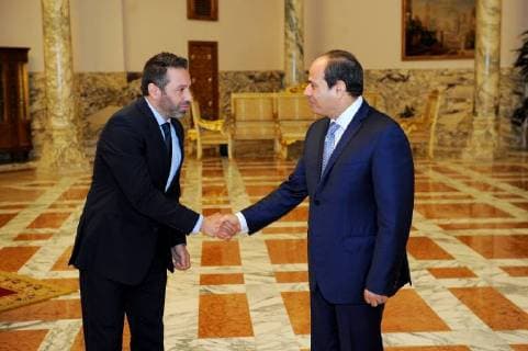 June 9, 2018 - Cairo, Cairo, Egypt - Egyptian President Abdel Fattah al-Sisi meets with Egypt s national football team before travelling to Russia to attend World Cup at the Ittihadiya presidential palace in Cairo, Egypt, June 9, 2018 Cairo Egypt - ZUMAap3_ 20180609_zaf_ap3_097 Copyright: xEgyptianxPresidentxOfficex