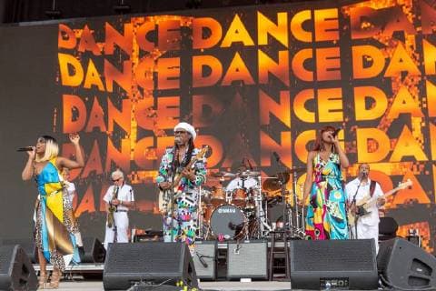 June 9, 2018 - Manchester, Tennessee, U.S - NILE RODGERS performs with Chic during Bonnaroo Music Festival 2018 in Manchester, Tennessee Manchester U.S. - ZUMAs135 20180609_zap_s135_658 Copyright: xDanielxDeSloverx