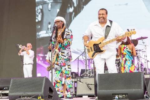 June 9, 2018 - Manchester, Tennessee, U.S - NILE RODGERS performs with Chic during Bonnaroo Music Festival 2018 in Manchester, Tennessee Manchester U.S. - ZUMAs135 20180609_zap_s135_659 Copyright: xDanielxDeSloverx