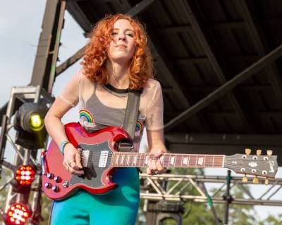 June 9, 2018 - Manchester, Tennessee, U.S - GENESSA GARIANO of The Regrettes during Bonnaroo Music Festival 2018 in Manchester, Tennessee Manchester U.S. - ZUMAs135 20180609_zap_s135_650 Copyright: xDanielxDeSloverx