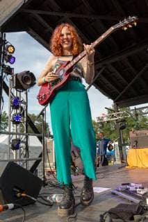June 9, 2018 - Manchester, Tennessee, U.S - GENESSA GARIANO of The Regrettes during Bonnaroo Music Festival 2018 in Manchester, Tennessee Manchester U.S. - ZUMAs135 20180609_zap_s135_656 Copyright: xDanielxDeSloverx