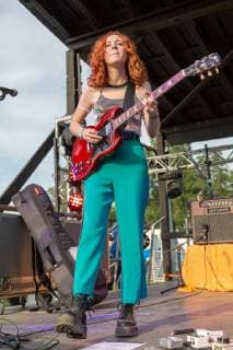 June 9, 2018 - Manchester, Tennessee, U.S - GENESSA GARIANO of The Regrettes during Bonnaroo Music Festival 2018 in Manchester, Tennessee Manchester U.S. - ZUMAs135 20180609_zap_s135_649 Copyright: xDanielxDeSloverx
