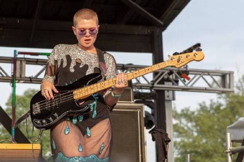 June 9, 2018 - Manchester, Tennessee, U.S - SAGE CHAVIS of The Regrettes during Bonnaroo Music Festival 2018 in Manchester, Tennessee Manchester U.S. - ZUMAs135 20180609_zap_s135_648 Copyright: xDanielxDeSloverx