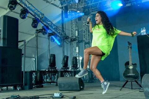 June 9, 2018 - Manchester, Tennessee, U.S - JESSIE REYEZ during Bonnaroo Music Festival 2018 in Manchester, Tennessee Manchester U.S. - ZUMAs135 20180609_zap_s135_624 Copyright: xDanielxDeSloverx