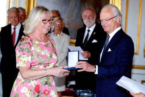 Medal presentation, Drottningholm Palace, Stockholm, 2018-06-12 Carl Gustav de Suede Stockholm Sweden  588910