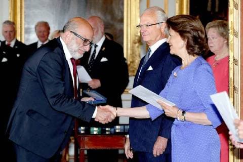 Medal presentation, Drottningholm Palace, Stockholm, 2018-06-12 Carl Gustav de Suede;Silvia de Suede Stockholm Sweden  588910