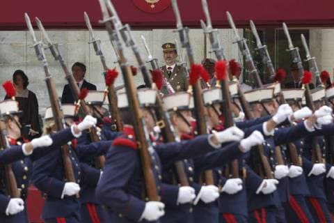 THE KING FELIPE PRESIDES THE CELEBRATION OF THE CHAPTER OF THE REAL AND MILITARY ORDER OF SAN HERMENEGILDO FELIPE OF BORBON AND GREECE 12 06 2018 June 12 2018 King Felipe attends the celebration of the Military Order of San Hermenegildo in the Monastery of El Escorial in Madrid 888 Cordon Press  EuropaxPress El Rey Felipe preside la celebracion del Capitulo de la Real y M