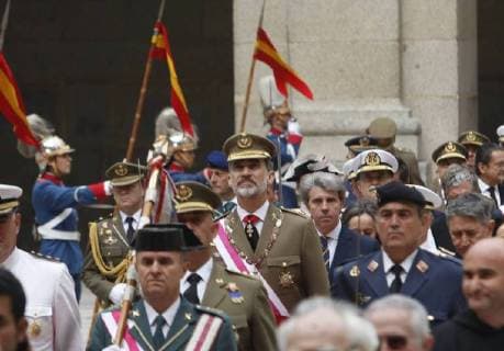 THE KING FELIPE PRESIDES THE CELEBRATION OF THE CHAPTER OF THE REAL AND MILITARY ORDER OF SAN HERMENEGILDO FELIPE OF BORBON AND GREECE 12 06 2018 June 12 2018 King Felipe attends the celebration of the Military Order of San Hermenegildo in the Monastery of El Escorial in Madrid 888 Cordon Press  EuropaxPress El Rey Felipe preside la celebracion del Capitulo de la Real y M
