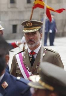 THE KING FELIPE PRESIDES THE CELEBRATION OF THE CHAPTER OF THE REAL AND MILITARY ORDER OF SAN HERMENEGILDO FELIPE OF BORBON AND GREECE 12 06 2018 June 12 2018 King Felipe attends the celebration of the Military Order of San Hermenegildo in the Monastery of El Escorial in Madrid 888 Cordon Press  EuropaxPress El Rey Felipe preside la celebracion del Capitulo de la Real y M