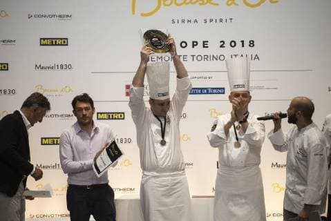 June 12, 2018 - Turin, Piedmont, Italy - Turin, Italy-June 12, 2018: Award ceremony for the Bocuse d Or competition, the world s most famous international cooking competition in Turin. 20 international chefs face off to win a place in the January world final in Lyon Turin Italy - ZUMAg210 20180612_zbp_g210_165 Copyright: xStefanoxGuidix