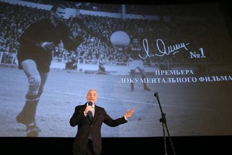 MOSCOW, RUSSIA â€“ JUNE 13, 2018: FIFA President Gianni Infantino at the premiere of Svetlana Kharchevina s film Lev Yashin No 1 , a documentary about Soviet football goalkeeper Lev Yashin. Alexander Shcherbak TASS  TS083ECE