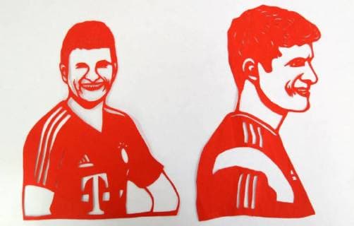 Paper-cutting of football stars mark World Cup 2018 The folk artist Feng Shiping makes paper-cutting works of football stars including Lionel Messi, Neymar da Silva Santos Junior, Thomas Muller, Luis Suarez and Cristiano Ronaldo in Handan, north China s Hebei Province, marking the upcoming World Cup 2018. CHINA OUT Handan Handan China  HaoxQunying