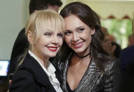 MOSCOW, RUSSIA - JUNE 13, 2018: Russian singer Valeriya (L) and Russian soprano Aida Garifullina attend a party after a concert by opera stars ahead of the 2018 FIFA World Cup, at the GUM Department Store. Mikhail Metzel TASS  TS084071