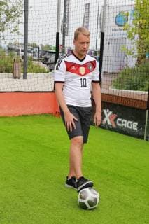 Oliver POCHER plays football against fans Vienna SCS Multiplex 15 06 2018 Oliver POCHER