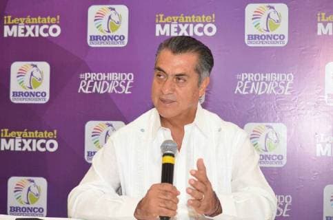 June 15, 2018 - EUM20180615POL13.JPG.MONTERREY, NL. ElectionsElecciones-Bronco.- Jaime Rodriguez Calderon El Bronco , candidato independiente a la Presidencia, presenta en conferencia de prensa su plataforma de trabajo 2018-2024, este viernes 15 de junio de 2018. Foto: Agencia EL UNIVERSALEmilio VasquezEELG  - ZUMAu78_ 20180615_zaf_u78_566 Copyright: xElxUniversalx