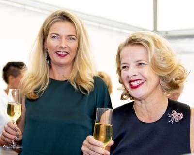16-06-2018 Amsterdam Princess Mabel with her sister Nicotine Wisse Smit during the Amsterdamdiner 2018, a charity event to raise money fort he Aids foundation, at the AFAS Live in Amsterdam.  Copyright: xPPE WERFx