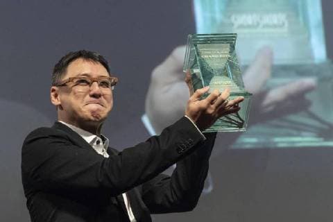 Singaporean director Yee Wei Chai receives the Grand Prix (George Lucas Award) for his film Benjamin s Last Day At Katong Swimming Complex during the Short Shorts Film Festival & Asia 2018 (SSFF) Award Ceremony at Jingu Kaikan on June 17, 2018, Tokyo, Japan. SSFF is one of Asia s largest short film festivals held in Tokyo from June 4 to 24.  (gxta_SSFFawrd001)