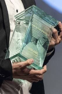 Singaporean director Yee Wei Chai receives the Grand Prix (George Lucas Award) for his film Benjamin s Last Day At Katong Swimming Complex during the Short Shorts Film Festival & Asia 2018 (SSFF) Award Ceremony at Jingu Kaikan on June 17, 2018, Tokyo, Japan. SSFF is one of Asia s largest short film festivals held in Tokyo from June 4 to 24.  (gxta_SSFFawrd003)