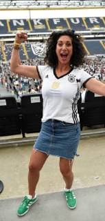 7 06 2018 Frankfurt am Main Commerzbankarena Public viewing World Cup 2018 Germany vs Mexico Moderator Evren Gezer FFH