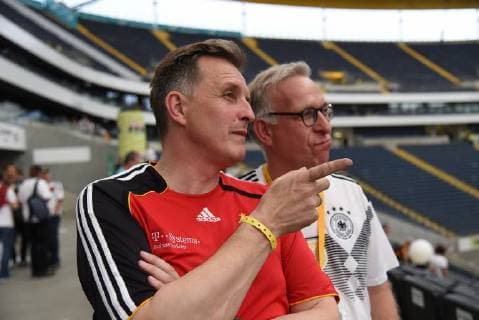 7 06 2018 Frankfurt am Main Commerzbankarena Public viewing World Cup 2018 Germany against Mexico Patrik Meyer Patrick Commerzbank Arena Steffen Ball Ballcom