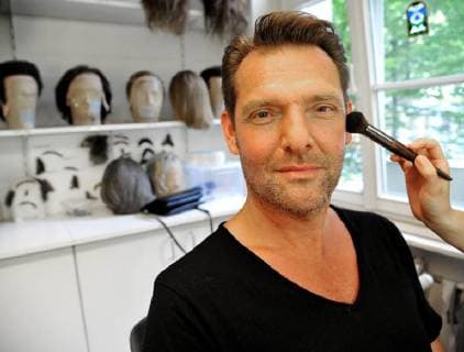 The music video shoot of singer Detlef Malinkewitz on Monday 18 06 2018 in the State Theater in Saarbrücken In the picture singer Detlef Malinkewitz in the mask bub