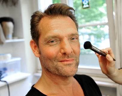 The music video shoot of singer Detlef Malinkewitz on Monday 18 06 2018 in the State Theater in Saarbrücken In the picture singer Detlef Malinkewitz in the mask bub