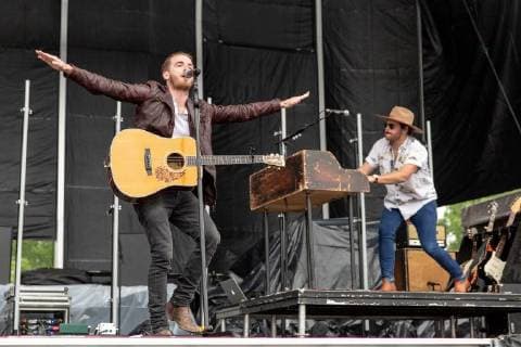 June 19, 2018 - Oshkosh, Wisconsin, U.S - BRANDON LANCASTER and JARED HAMPTON of Lanco during Country USA Music Festival at Ford Festival Park in Oshkosh, Wisconsin Oshkosh U.S. - ZUMAs135 20180619_zap_s135_541 Copyright: xDanielxDeSloverx