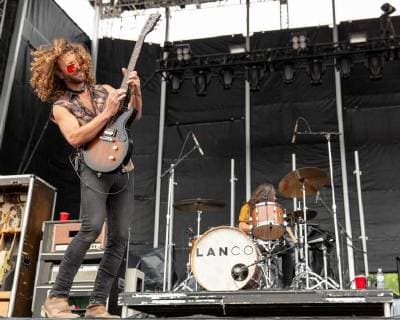 June 19, 2018 - Oshkosh, Wisconsin, U.S - ERIC STEEDLY of Lanco during Country USA Music Festival at Ford Festival Park in Oshkosh, Wisconsin Oshkosh U.S. - ZUMAs135 20180619_zap_s135_542 Copyright: xDanielxDeSloverx
