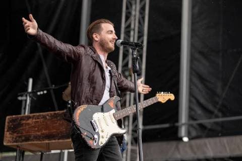 June 19, 2018 - Oshkosh, Wisconsin, U.S - BRANDON LANCASTER of Lanco during Country USA Music Festival at Ford Festival Park in Oshkosh, Wisconsin Oshkosh U.S. - ZUMAs135 20180619_zap_s135_521 Copyright: xDanielxDeSloverx