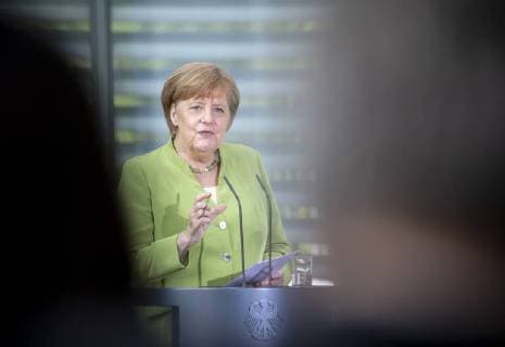 Chancellor Angela Merkel CDU at an award ceremony to the winners of the competition startsozial 2017 2018 at the Federal Chancellery in Berlin 20 06 2018 Berlin Germany Copyright: xFelixxZahnx