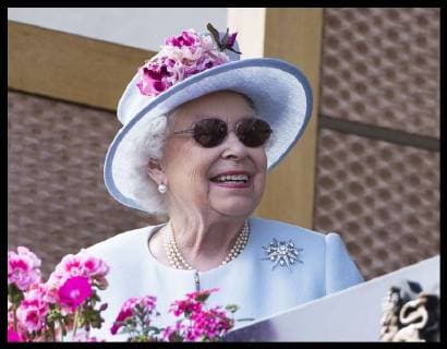 . 20 06 2018. Ascot , United Kingdom. The Queen in the Royal box on day two of Royal Ascot, United Kingdom.  xStephenxLockx xi-Imagesx IIM-18017-0086