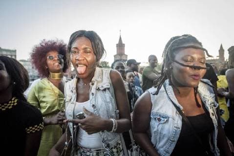 Afrikafest at Universal Music The label Afroforce1 Records celebrates New Beats of Africa Young musicians still relatively unknown in Germany show their skills at the house party of Universal Music Beats and dance are all in the blood