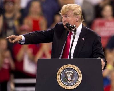 News Themen der Woche KW25 News Bilder des Tages June 20, 2018 - Duluth, Minnesota, U.S. - President DONALD J. TRUMP speaks during a Make America Great Again rally at the AMSOIL Arena. Nashville U.S. - ZUMAce6_ 20180620_zaf_ce6_039 Copyright: xBrianxCahnx