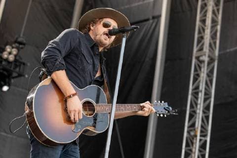 June 20, 2018 - Oshkosh, Wisconsin, U.S - MICHAEL HOBBY of A Thousand Horses during Country USA Music Festival at Ford Festival Park in Oshkosh, Wisconsin Oshkosh U.S. - ZUMAs135 20180620_zap_s135_525 Copyright: xDanielxDeSloverx