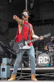 June 21, 2018 - Oshkosh, Wisconsin, U.S - RUSSELL DICKERSON during Country USA Music Festival at Ford Festival Park in Oshkosh, Wisconsin Oshkosh U.S. - ZUMAs135 20180621_zap_s135_518 Copyright: xDanielxDeSloverx