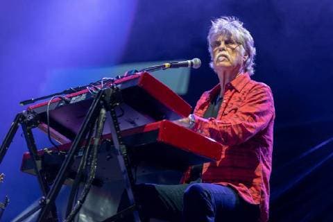 June 21, 2018 - Oshkosh, Wisconsin, U.S - BOB CARPENTER of The Nitty Gritty Dirt Band during Country USA Music Festival at Ford Festival Park in Oshkosh, Wisconsin Oshkosh U.S. - ZUMAs135 20180621_zap_s135_533 Copyright: xDanielxDeSloverx