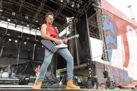 June 21, 2018 - Oshkosh, Wisconsin, U.S - RUSSELL DICKERSON during Country USA Music Festival at Ford Festival Park in Oshkosh, Wisconsin Oshkosh U.S. - ZUMAs135 20180621_zap_s135_540 Copyright: xDanielxDeSloverx