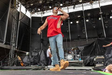 June 21, 2018 - Oshkosh, Wisconsin, U.S - RUSSELL DICKERSON during Country USA Music Festival at Ford Festival Park in Oshkosh, Wisconsin Oshkosh U.S. - ZUMAs135 20180621_zap_s135_542 Copyright: xDanielxDeSloverx