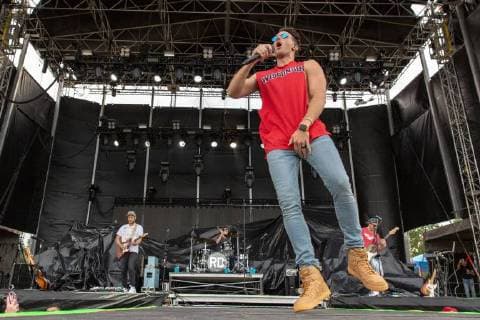 June 21, 2018 - Oshkosh, Wisconsin, U.S - RUSSELL DICKERSON during Country USA Music Festival at Ford Festival Park in Oshkosh, Wisconsin Oshkosh U.S. - ZUMAs135 20180621_zap_s135_544 Copyright: xDanielxDeSloverx