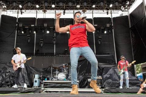 June 21, 2018 - Oshkosh, Wisconsin, U.S - RUSSELL DICKERSON during Country USA Music Festival at Ford Festival Park in Oshkosh, Wisconsin Oshkosh U.S. - ZUMAs135 20180621_zap_s135_546 Copyright: xDanielxDeSloverx