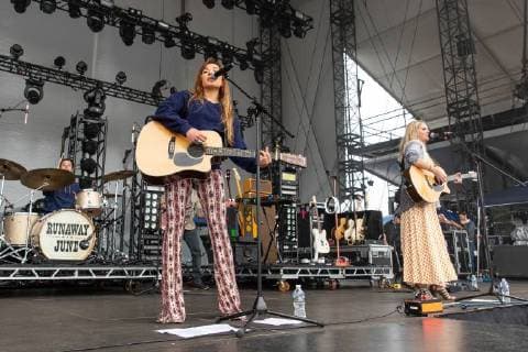 June 22, 2018 - Chicago, Illinois, U.S - NAOMI COOKE and JENNIFER WAYNE of Runaway June during Country LakeShake Music Festival at Huntington Bank Pavilion at Northerly Island in Chicago, Illinois Chicago U.S. - ZUMAs135 20180622_zap_s135_529 Copyright: xDanielxDeSloverx