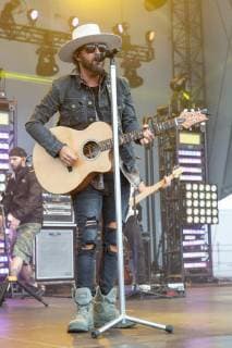 June 22, 2018 - Chicago, Illinois, U.S - PRESTON BRUST of LoCash during Country LakeShake Music Festival at Huntington Bank Pavilion at Northerly Island in Chicago, Illinois Chicago U.S. - ZUMAs135 20180622_zap_s135_546 Copyright: xDanielxDeSloverx