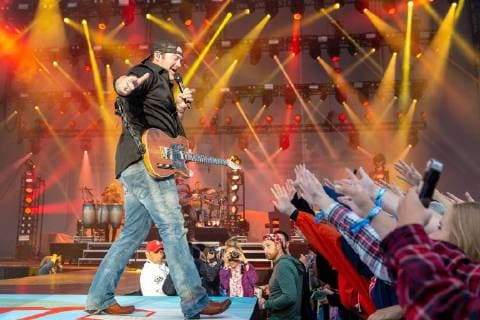 June 22, 2018 - Chicago, Illinois, U.S - LEE BRICE during Country LakeShake Music Festival at Huntington Bank Pavilion at Northerly Island in Chicago, Illinois Chicago U.S. - ZUMAs135 20180622_zap_s135_560 Copyright: xDanielxDeSloverx