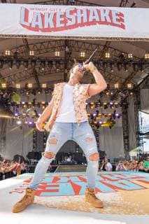 June 24, 2018 - Chicago, Illinois, U.S - Country musician RUSSELL DICKERSON during Country LakeShake Music Festival at Huntington Bank Pavilion at Northerly Island in Chicago, Illinois Chicago U.S. - ZUMAs135 20180624_zap_s135_539 Copyright: xDanielxDeSloverx