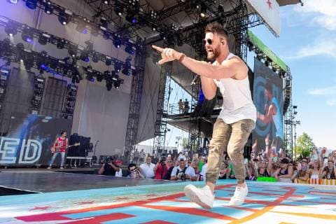 June 24, 2018 - Chicago, Illinois, U.S - DYLAN SCOTT during Country LakeShake Music Festival at Huntington Bank Pavilion at Northerly Island in Chicago, Illinois Chicago U.S. - ZUMAs135 20180624_zap_s135_541 Copyright: xDanielxDeSloverx
