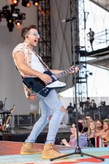 June 24, 2018 - Chicago, Illinois, U.S - Country musician RUSSELL DICKERSON during Country LakeShake Music Festival at Huntington Bank Pavilion at Northerly Island in Chicago, Illinois Chicago U.S. - ZUMAs135 20180624_zap_s135_505 Copyright: xDanielxDeSloverx