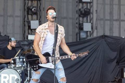 June 24, 2018 - Chicago, Illinois, U.S - Country musician RUSSELL DICKERSON during Country LakeShake Music Festival at Huntington Bank Pavilion at Northerly Island in Chicago, Illinois Chicago U.S. - ZUMAs135 20180624_zap_s135_501 Copyright: xDanielxDeSloverx